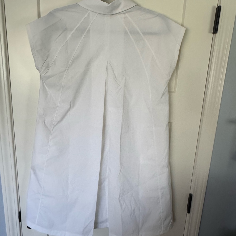 ATHLETA Performance Poplin Dress Small White #601542 Has Pockets - Picture 3 of 5